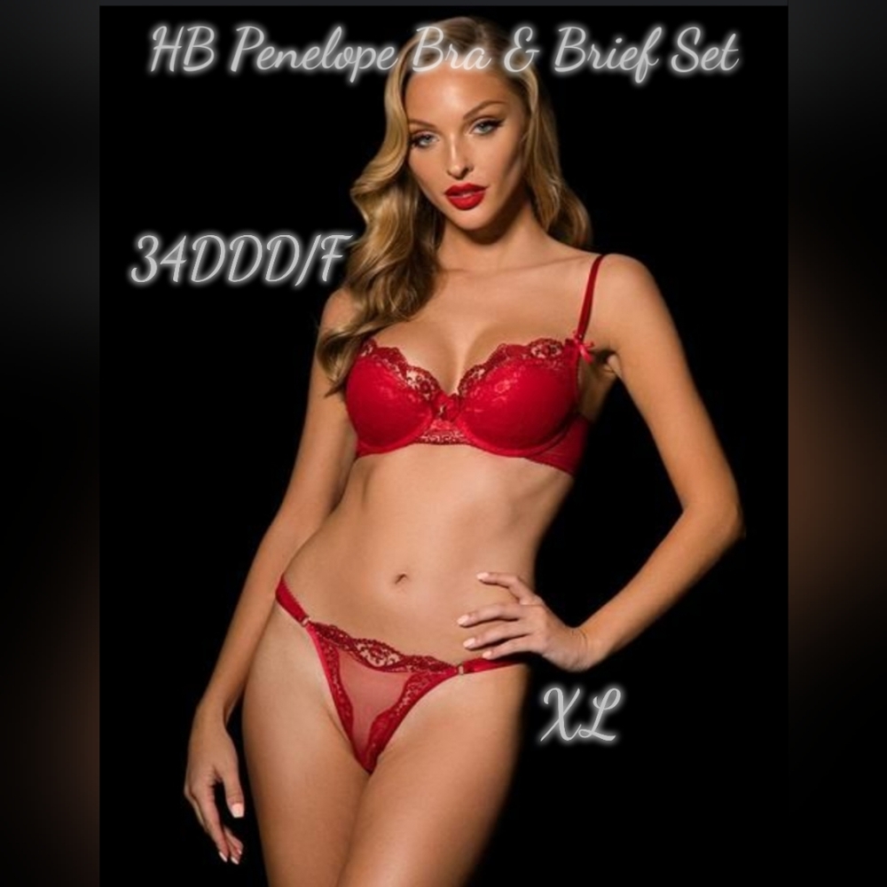 Honey Birdette Penelope Red Set